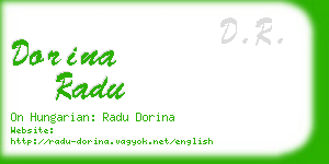 dorina radu business card